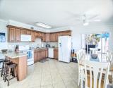 Open kitchen and dining area