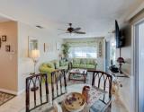 Open living and dining area