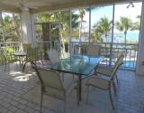 Screen porch with grill island